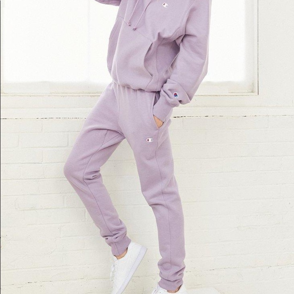 Lilac Champion Reverse Weave Joggers